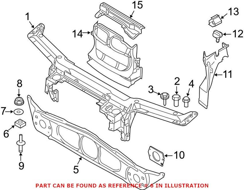 BMW Square Nut (License Plate Retainer) 07119904050